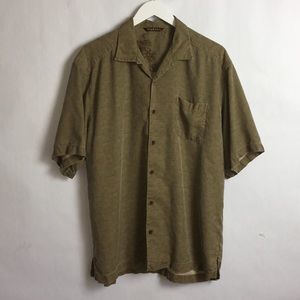Tommy Bahama Silk ShortSleeve ButtonUp Shirt Large